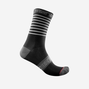 Castelli SUPERLEGGERA W 12 Women Socks Black | 9702-WVIYM