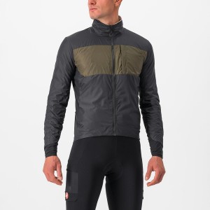 Castelli UNLIMITED PUFFY Men Jackets Black | 1598-EVIKM