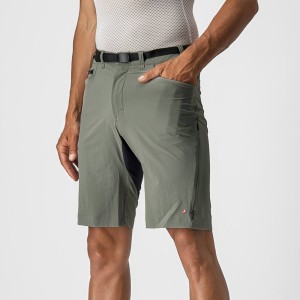 Castelli UNLIMITED TRAILGY Men Shorts Grey | 2430-MYZKR