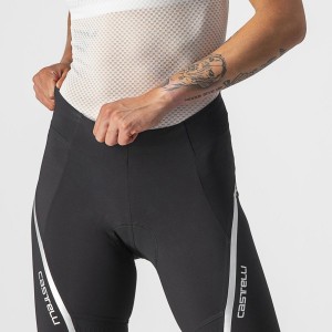 Castelli VELOCISSIMA 3 Women Shorts Black / Silver | 5678-ABFVM