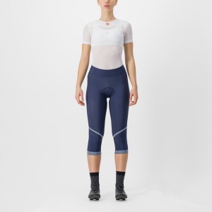 Castelli VELOCISSIMA THERMAL KNICKER Women Leggings Blue / Silver | 8604-EYJTW