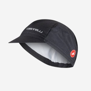 Castelli VELOCISSIMA Women Cap Black | 9253-BLMNO