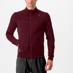 Castelli VIGORELLI TRACK Men Casual Deep Burgundy | 1493-DNLMH