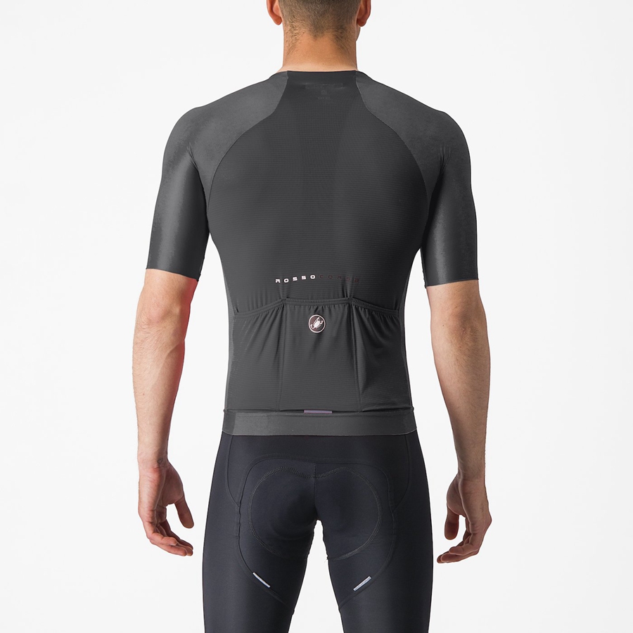 Castelli AERO RACE 7.0 Men Jersey Black | 3895-UNSWC