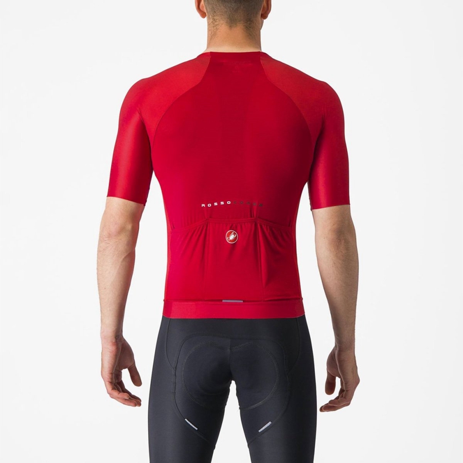 Castelli AERO RACE 7.0 Men Jersey Red | 8639-FRVIK