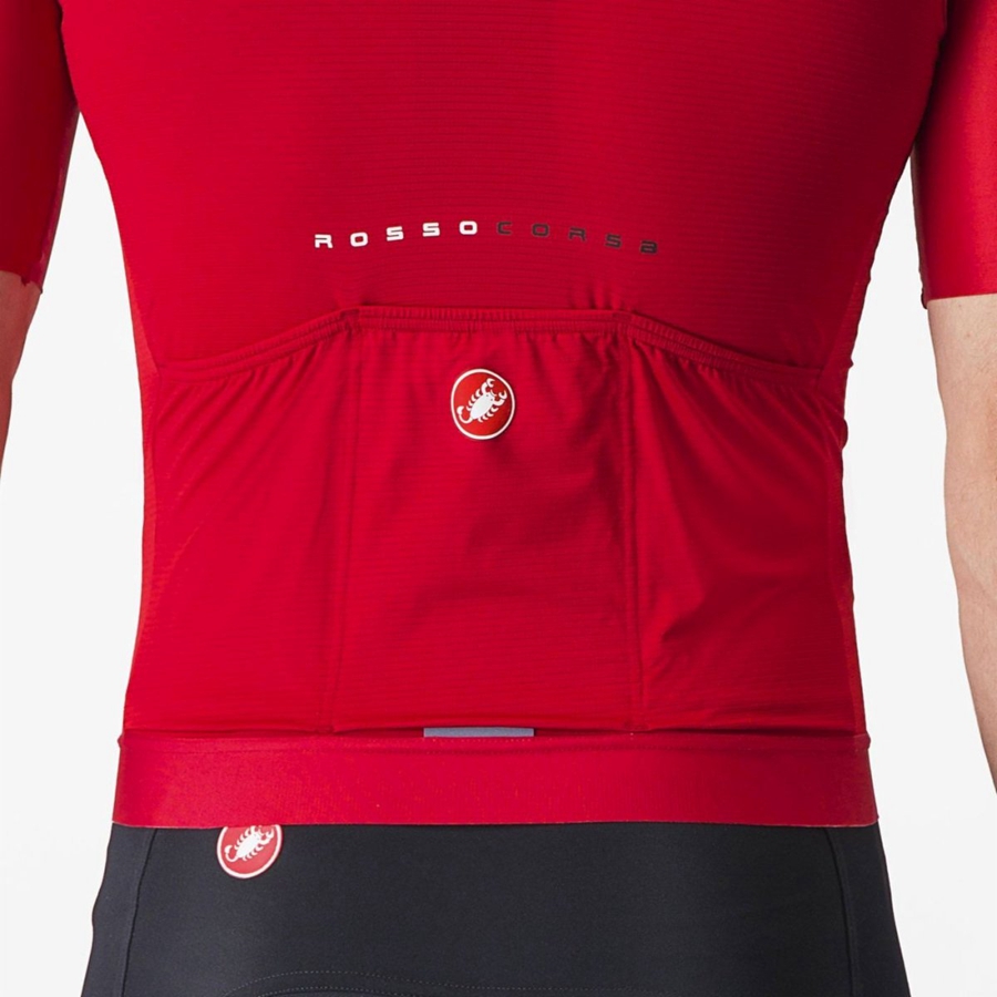 Castelli AERO RACE 7.0 Men Jersey Red | 8639-FRVIK