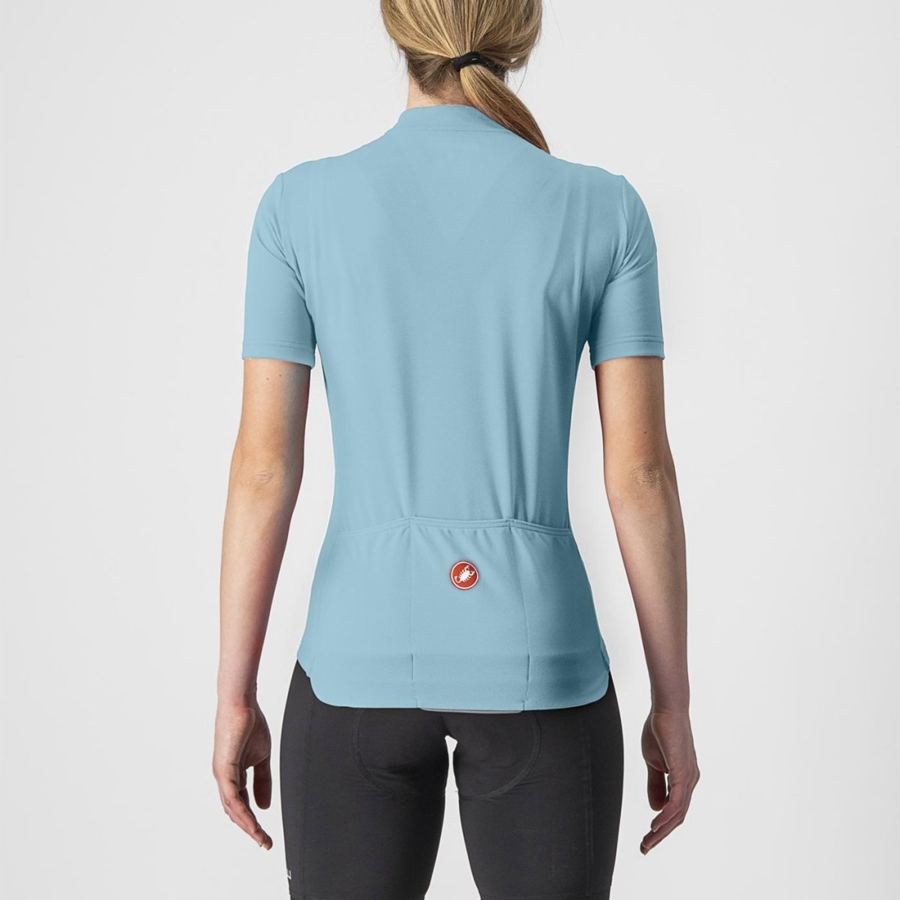 Castelli ANIMA 3 Women Jersey Blue | 8549-ETYID