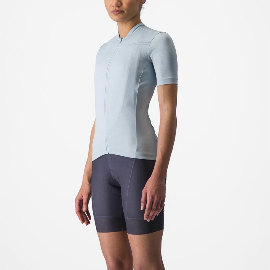 Castelli ANIMA 4 Women Jersey Blue | 9312-KSGPZ