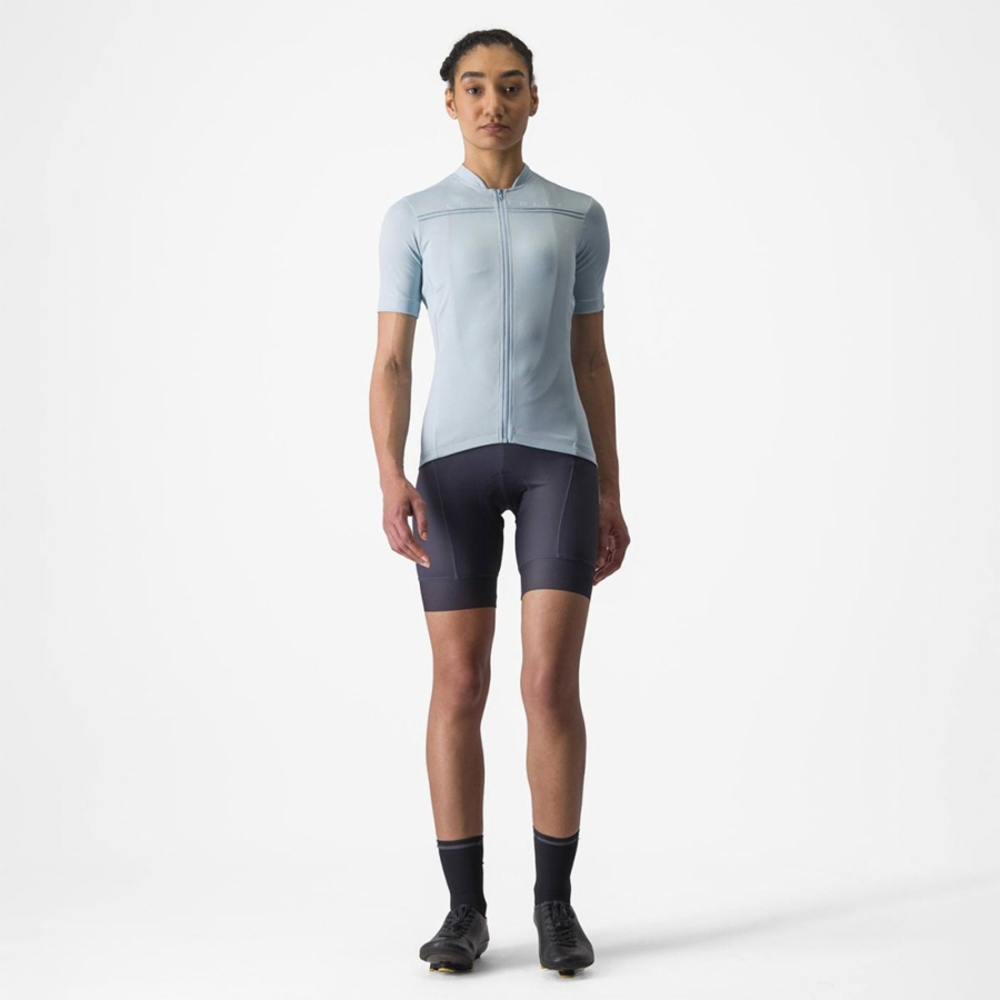 Castelli ANIMA 4 Women Jersey Blue | 9312-KSGPZ