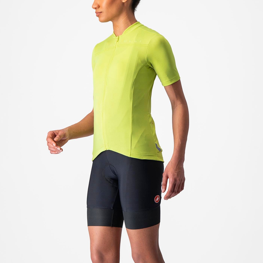 Castelli ANIMA 4 Women Jersey Light Green | 0125-ONDTW