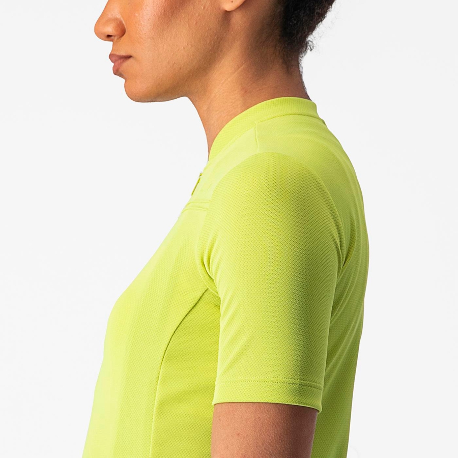 Castelli ANIMA 4 Women Jersey Light Green | 0125-ONDTW