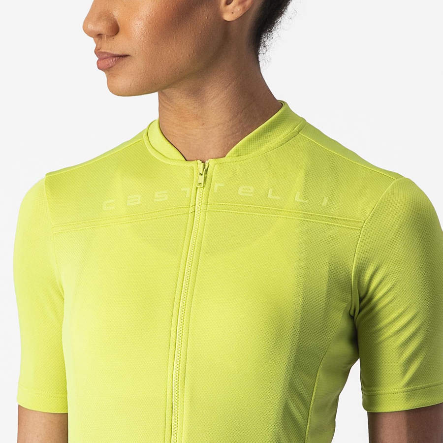 Castelli ANIMA 4 Women Jersey Light Green | 0125-ONDTW