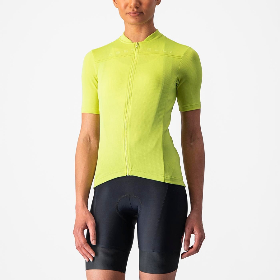 Castelli ANIMA 4 Women Jersey Light Green | 0125-ONDTW