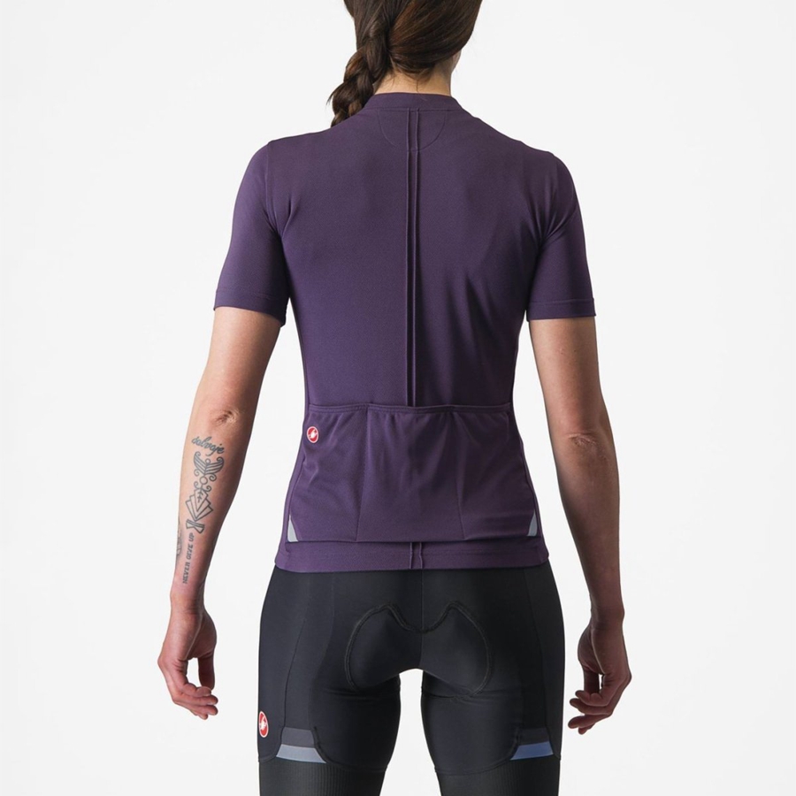 Castelli ANIMA 4 Women Jersey Purple | 4281-NFGEU