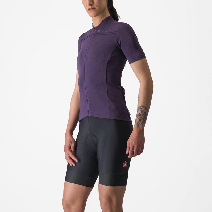 Castelli ANIMA 4 Women Jersey Purple | 4281-NFGEU