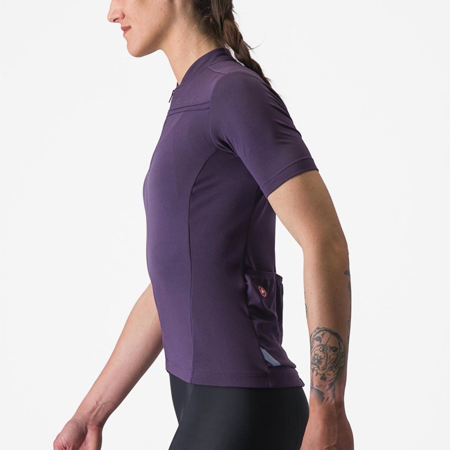 Castelli ANIMA 4 Women Jersey Purple | 4281-NFGEU