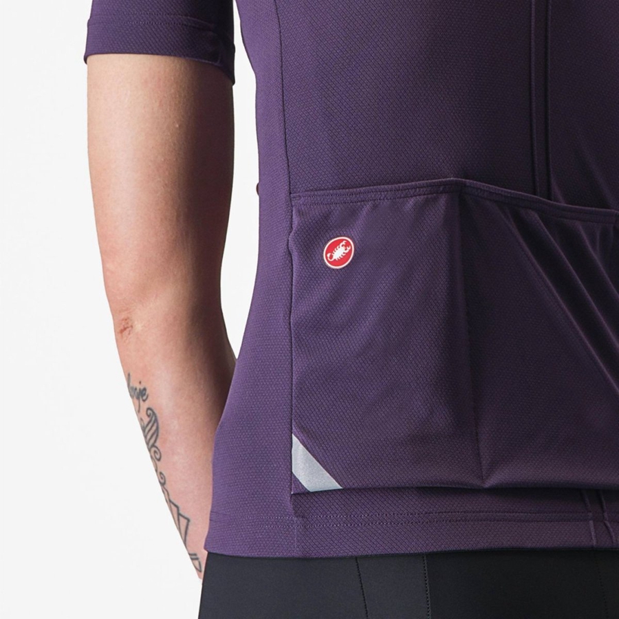 Castelli ANIMA 4 Women Jersey Purple | 4281-NFGEU