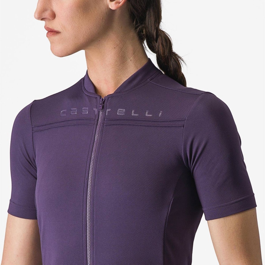 Castelli ANIMA 4 Women Jersey Purple | 4281-NFGEU