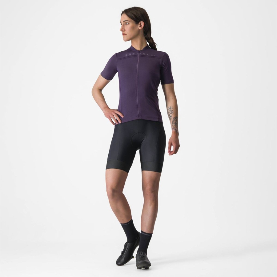 Castelli ANIMA 4 Women Jersey Purple | 4281-NFGEU