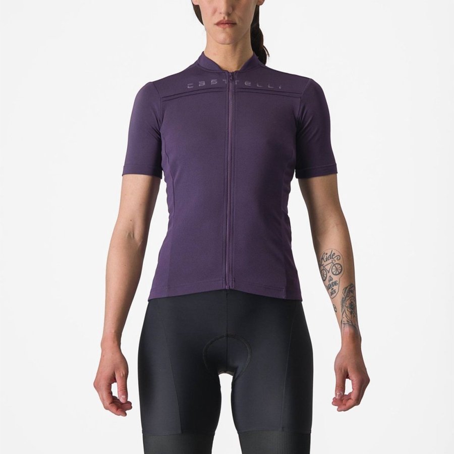 Castelli ANIMA 4 Women Jersey Purple | 4281-NFGEU