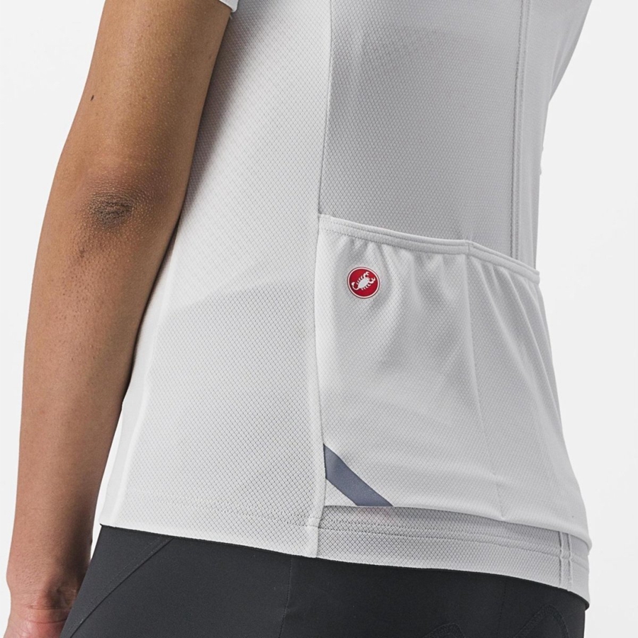 Castelli ANIMA 4 Women Jersey White | 8240-BGJDZ