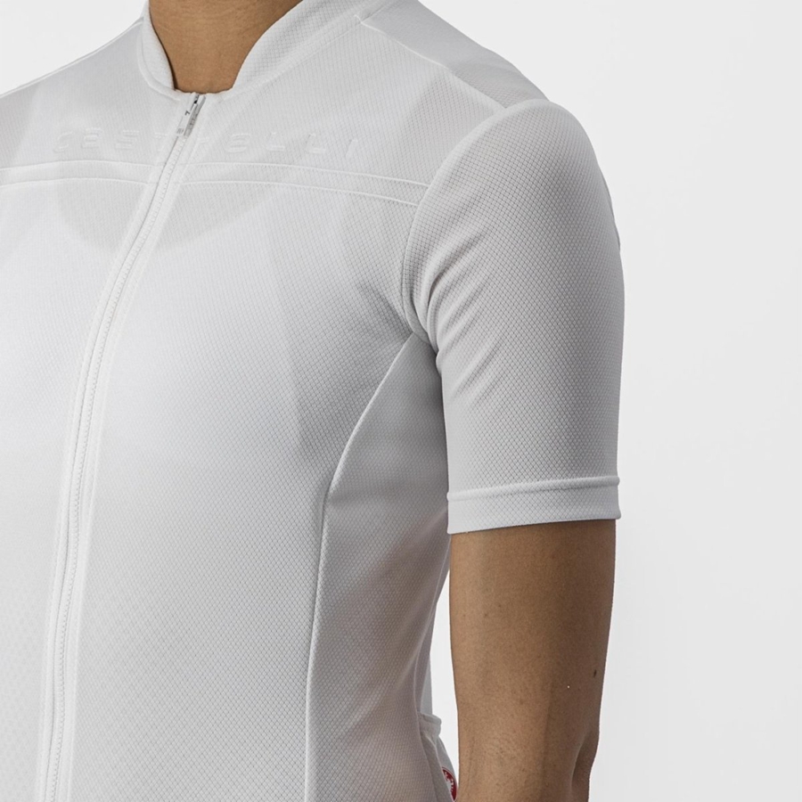 Castelli ANIMA 4 Women Jersey White | 8240-BGJDZ