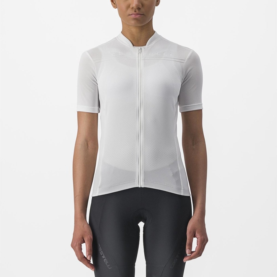 Castelli ANIMA 4 Women Jersey White | 8240-BGJDZ