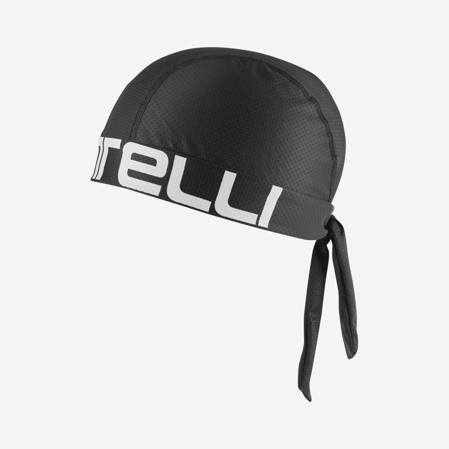 Castelli CASTELLI BANDANA Men Headwear Black / White | 2967-VAIEJ