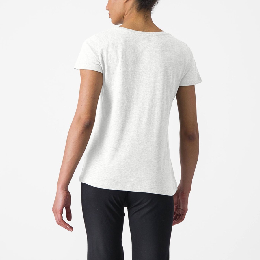 Castelli CASTELLI CLASSICO W TEE Women Casual White | 3671-YPHWB