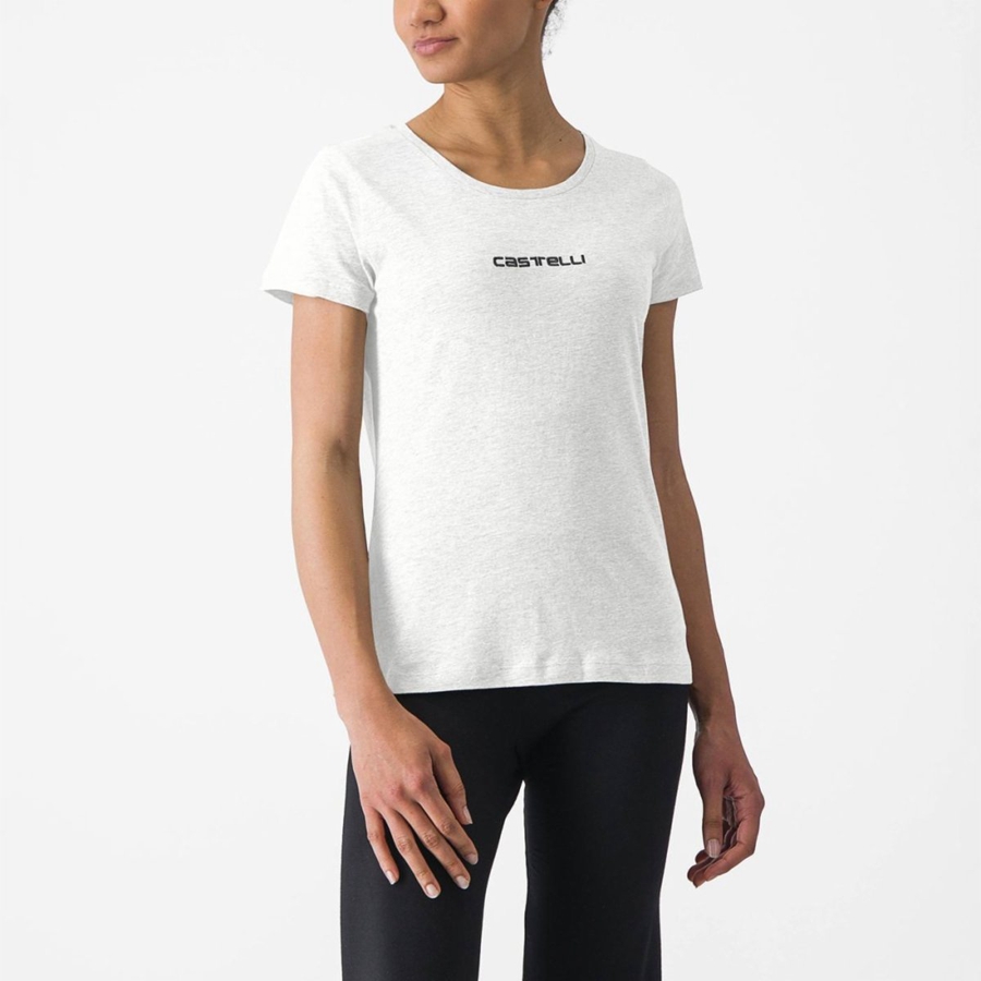 Castelli CASTELLI CLASSICO W TEE Women Casual White | 3671-YPHWB