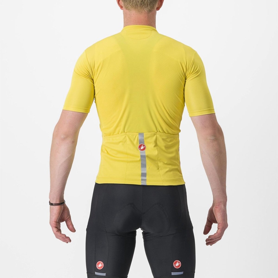 Castelli CLASSIFICA Men Jersey Yellow | 4196-JMZFW