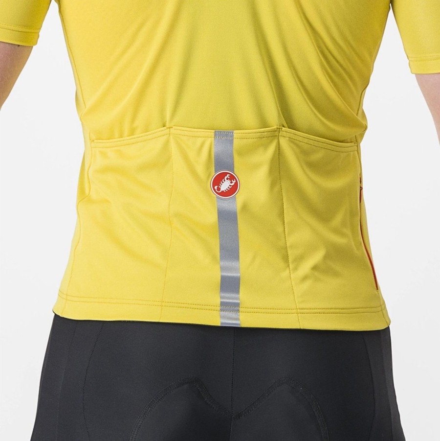 Castelli CLASSIFICA Men Jersey Yellow | 4196-JMZFW