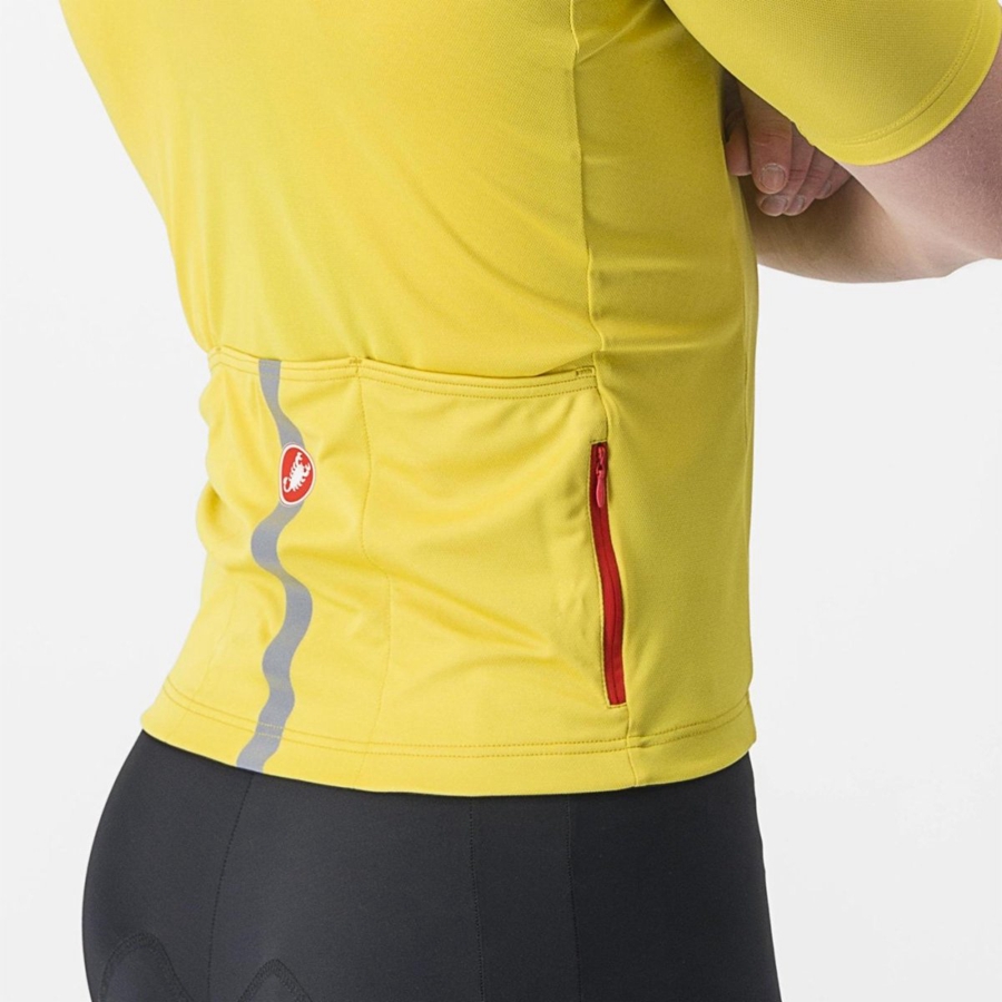 Castelli CLASSIFICA Men Jersey Yellow | 4196-JMZFW