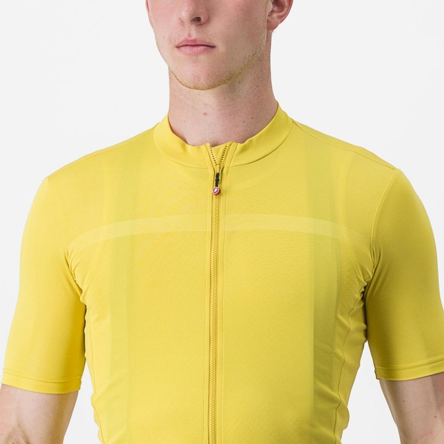 Castelli CLASSIFICA Men Jersey Yellow | 4196-JMZFW