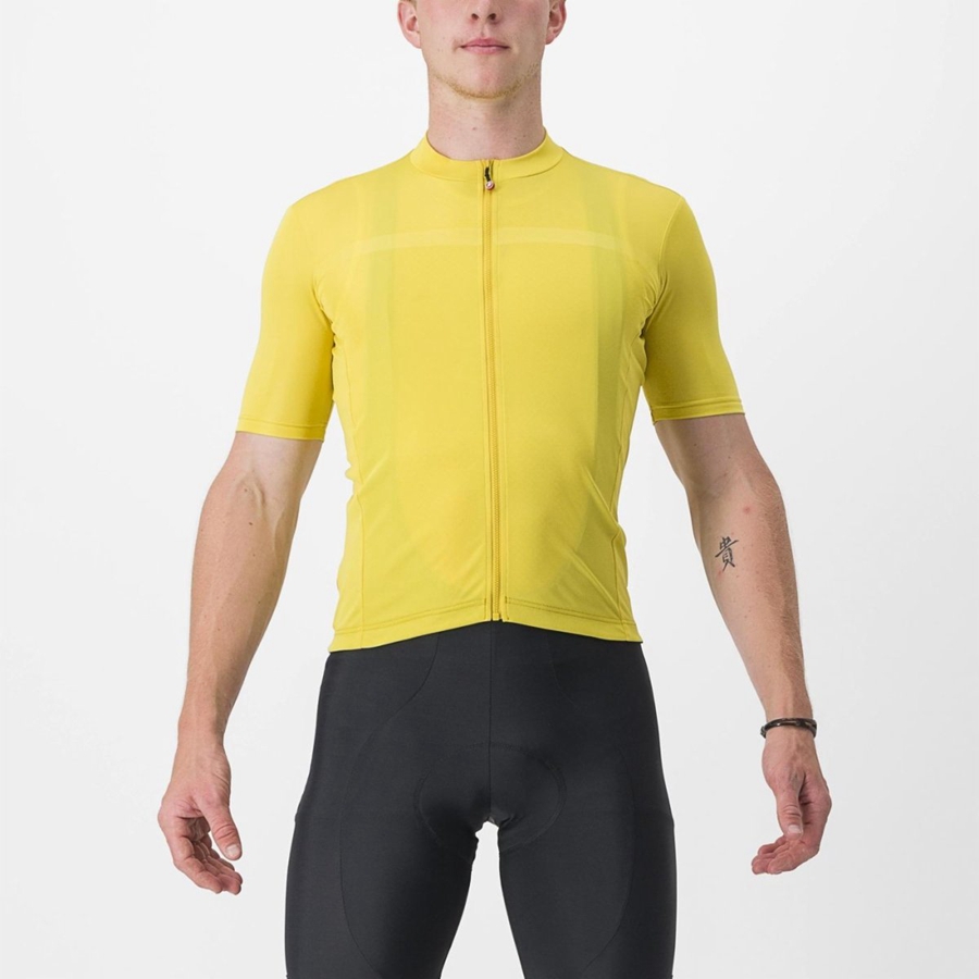 Castelli CLASSIFICA Men Jersey Yellow | 4196-JMZFW