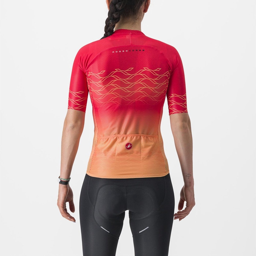 Castelli CLIMBER'S 2.0 W Women Jersey Orange | 6892-SKDTH