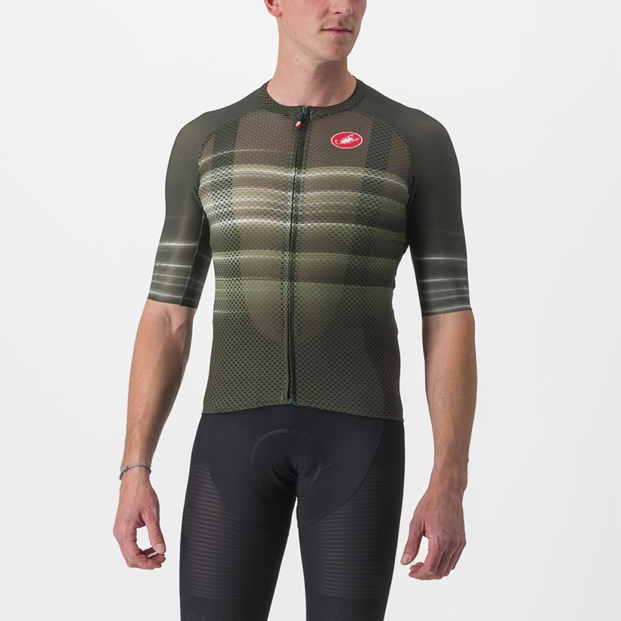 Castelli CLIMBER\'S 3.0 SL2 Men Jersey Deep Green | 1736-KJCMS