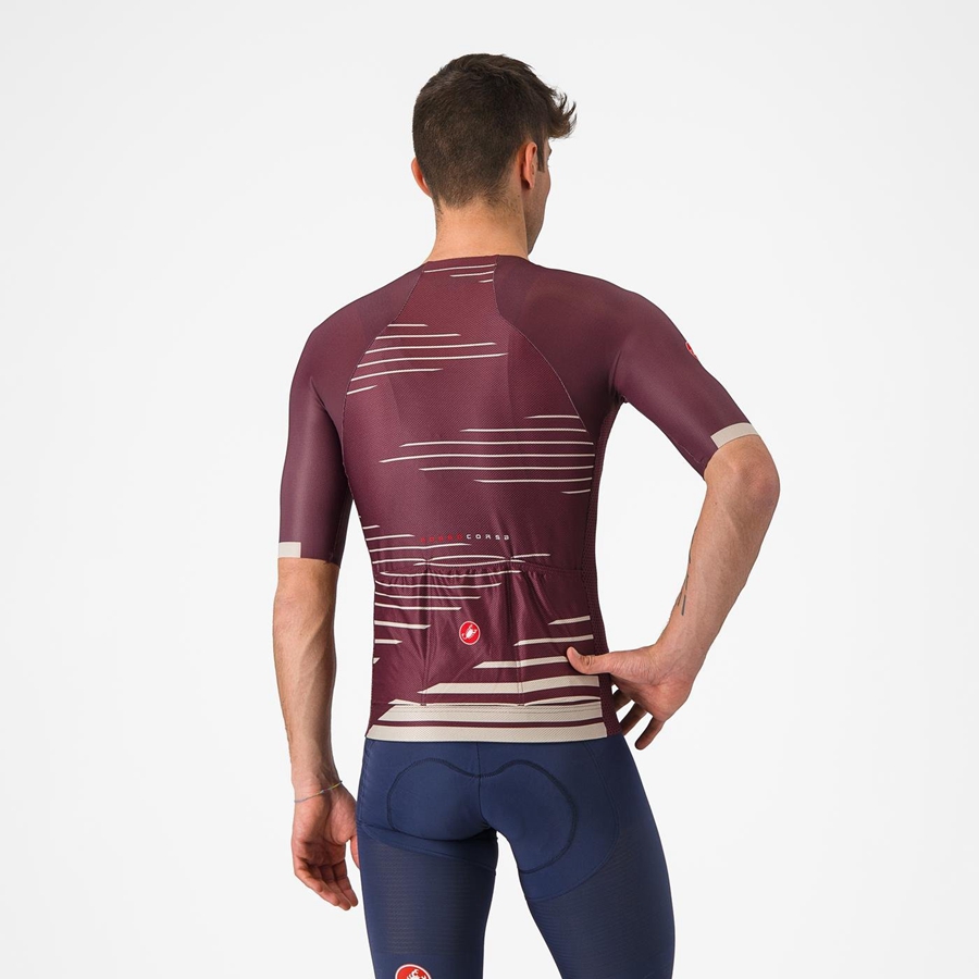 Castelli CLIMBER'S 4.0 Men Jersey Deep Burgundy / Silver | 1758-TOEUD