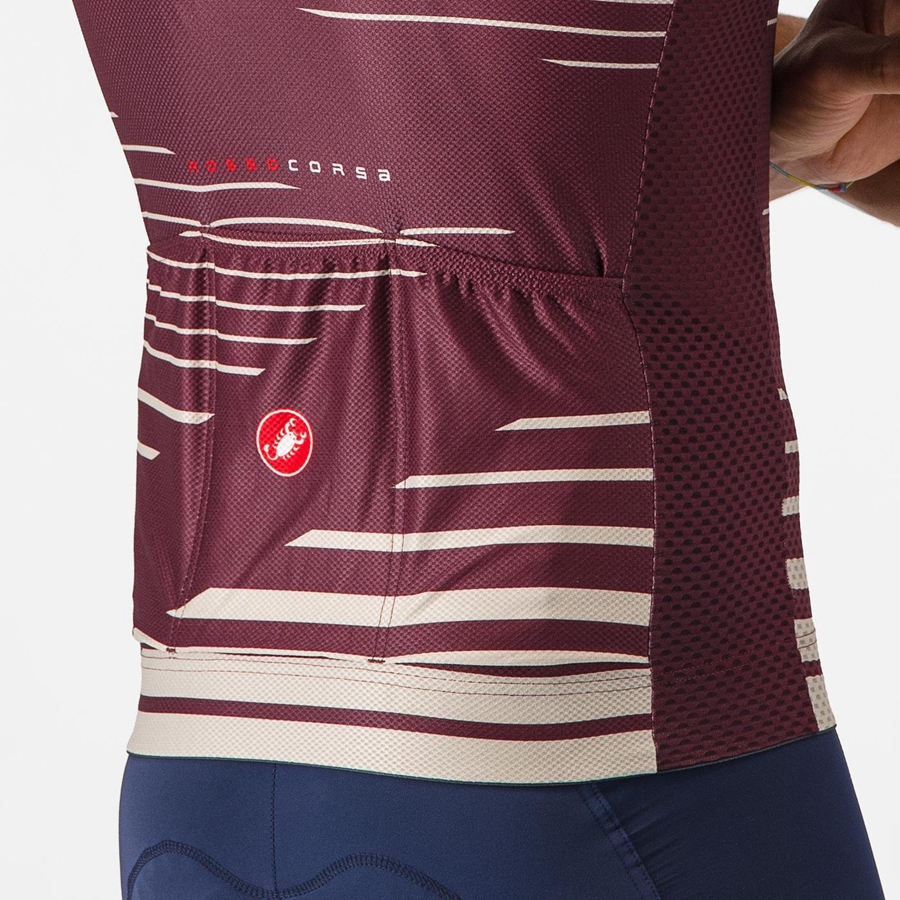 Castelli CLIMBER'S 4.0 Men Jersey Deep Burgundy / Silver | 1758-TOEUD