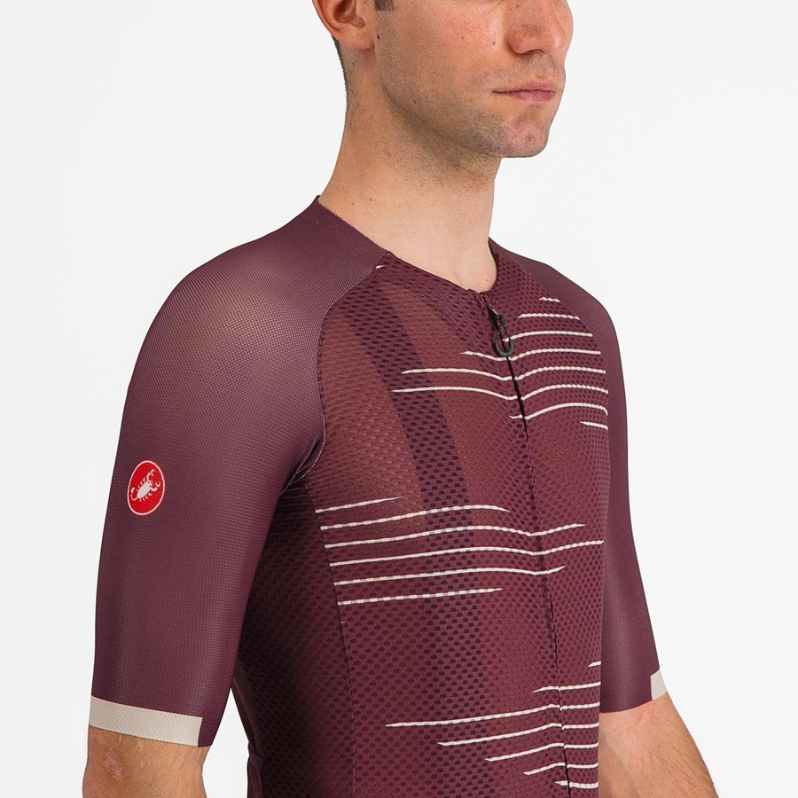 Castelli CLIMBER'S 4.0 Men Jersey Deep Burgundy / Silver | 1758-TOEUD