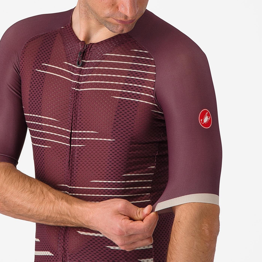 Castelli CLIMBER'S 4.0 Men Jersey Deep Burgundy / Silver | 1758-TOEUD