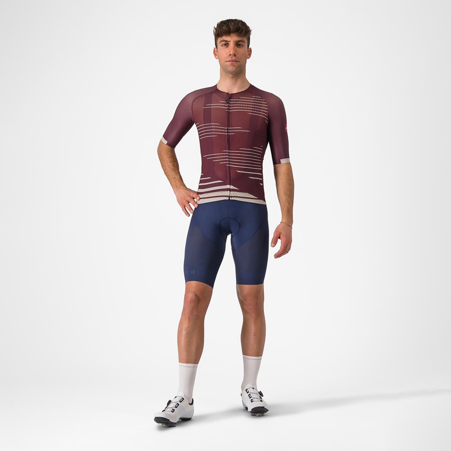 Castelli CLIMBER'S 4.0 Men Jersey Deep Burgundy / Silver | 1758-TOEUD