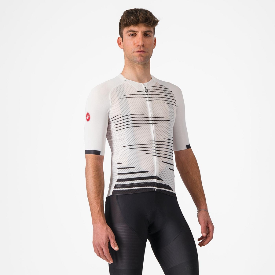 Castelli CLIMBER\'S 4.0 Men Jersey White / Black | 2503-RUXSC