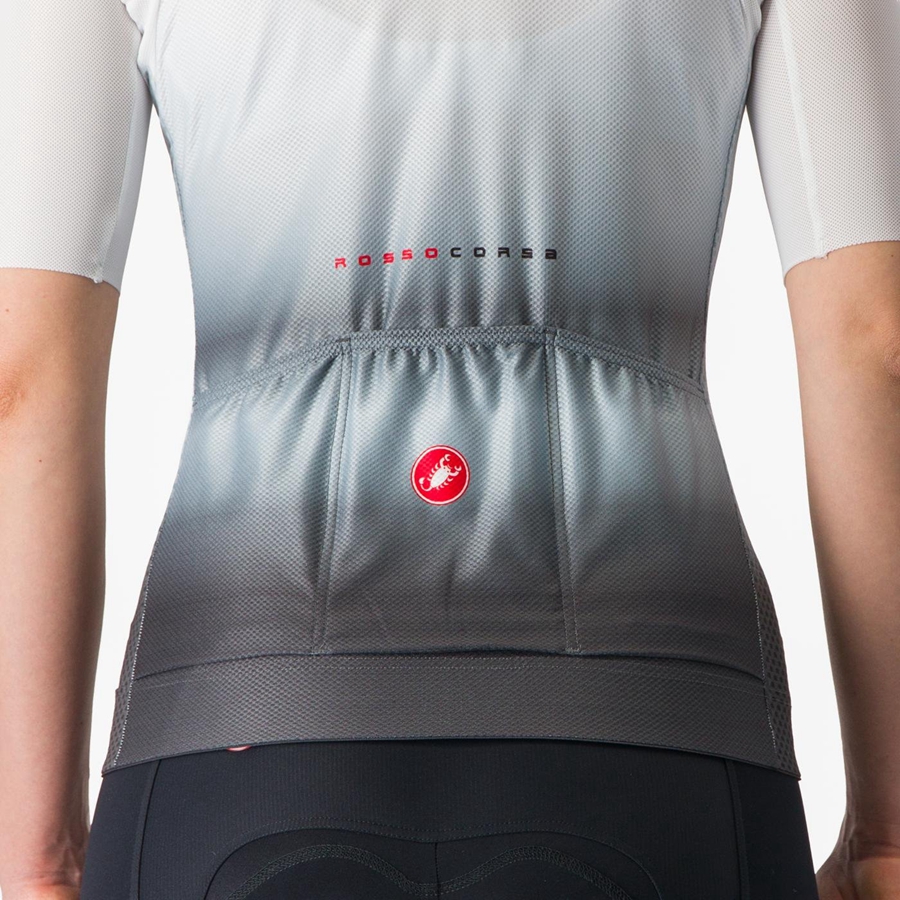 Castelli CLIMBER'S 4.0 W Women Jersey White / Dark Grey | 4968-EAVSR