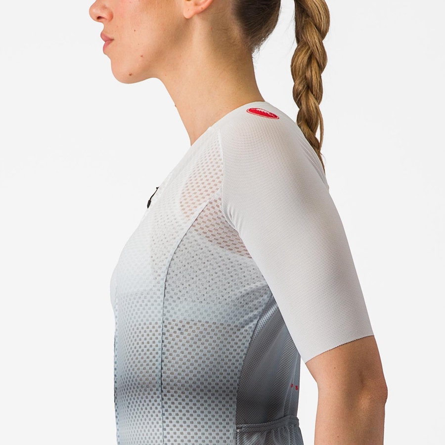 Castelli CLIMBER'S 4.0 W Women Jersey White / Dark Grey | 4968-EAVSR