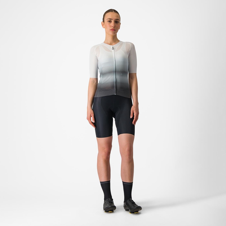 Castelli CLIMBER'S 4.0 W Women Jersey White / Dark Grey | 4968-EAVSR