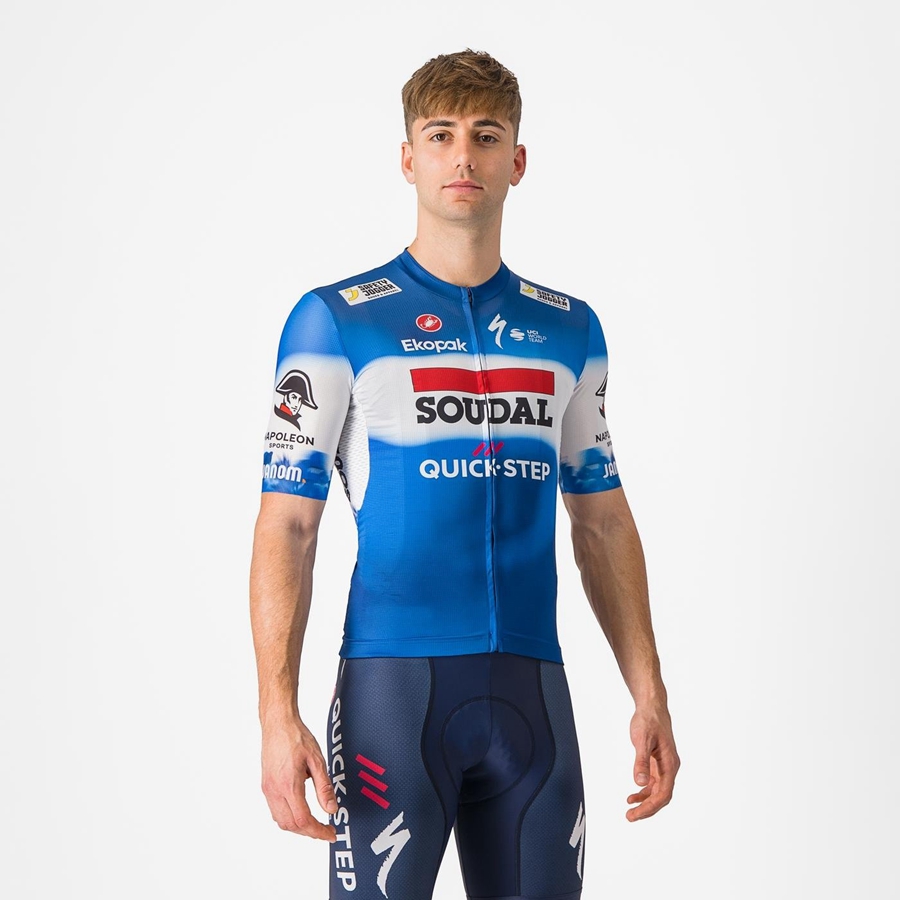 Castelli COMPETIZIONE 3 Men Jersey Blue / White | 6593-KEZPO