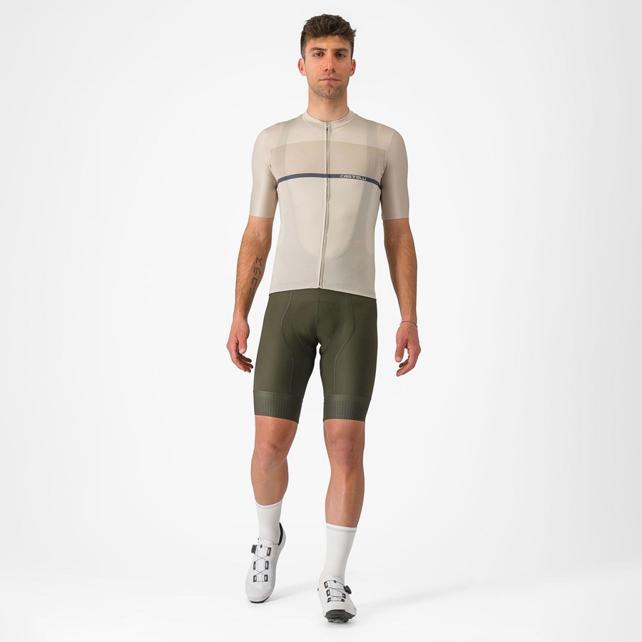 Castelli COMPETIZIONE Men Bib Shorts Deep Green | 0846-IVBGX