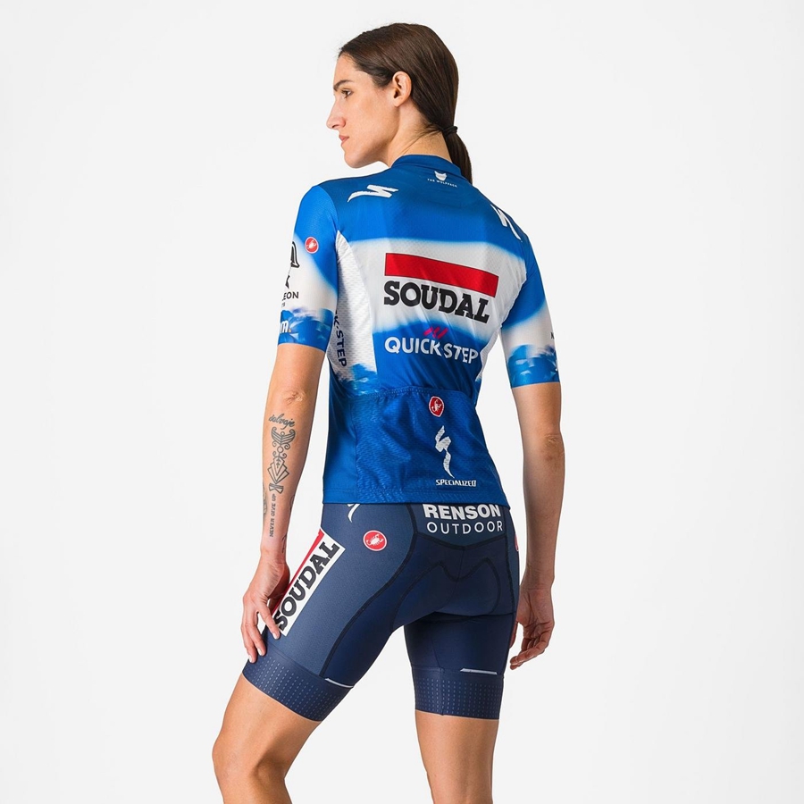 Castelli COMPETIZIONE W Women Shorts Blue / White | 7814-AZDGU