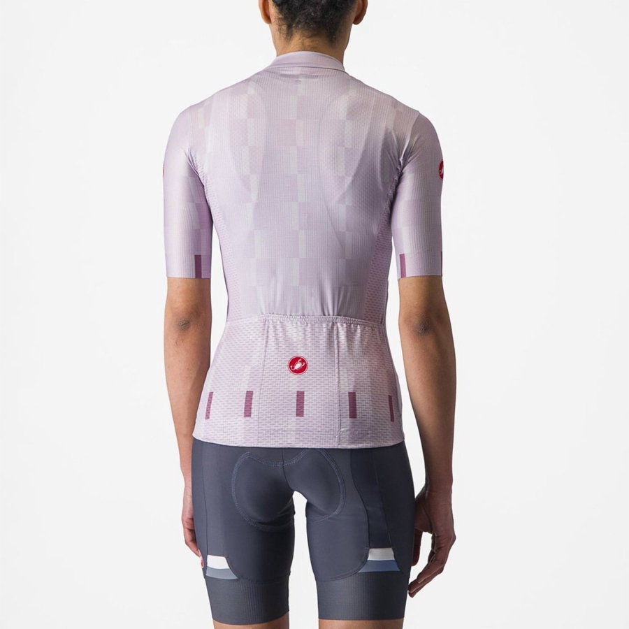 Castelli DIMENSIONE Women Jersey Purple White / Deep Purple | 6980-GYFIJ